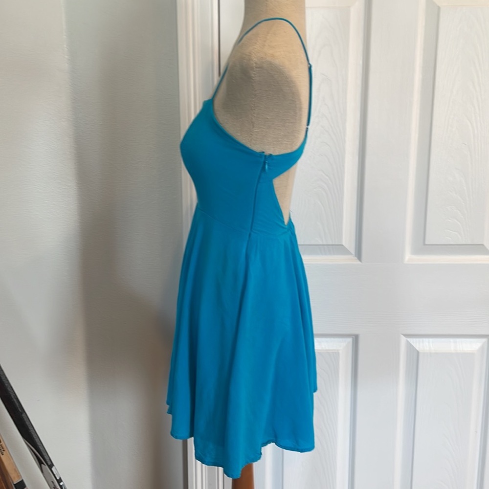 Forever 21 dress spaghetti straps cerulean - Picture 5 of 9